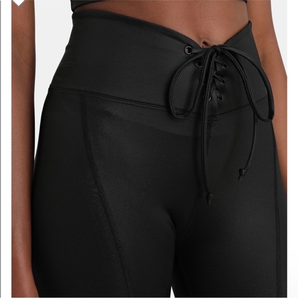 Year of Ours Black Gloss Football Legging Size M - Picture 3 of 10